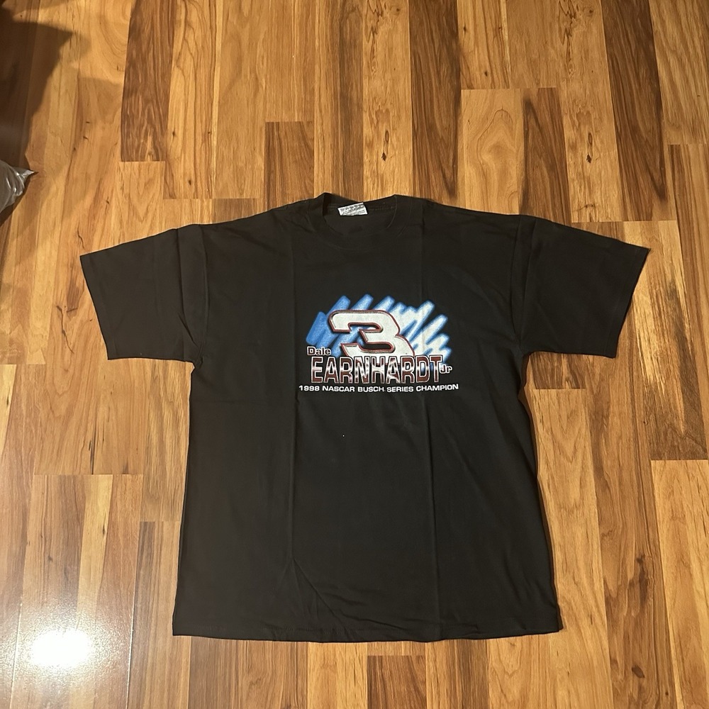 Vintage Dale Earnhardt Jr 1998 Busch Series Champion T-Shirt XL Two Sided NASCAR